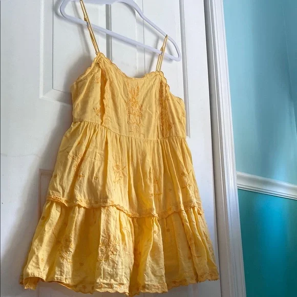 Urban Outfitters Yellow Embroidered Dress - Picture 3 of 13